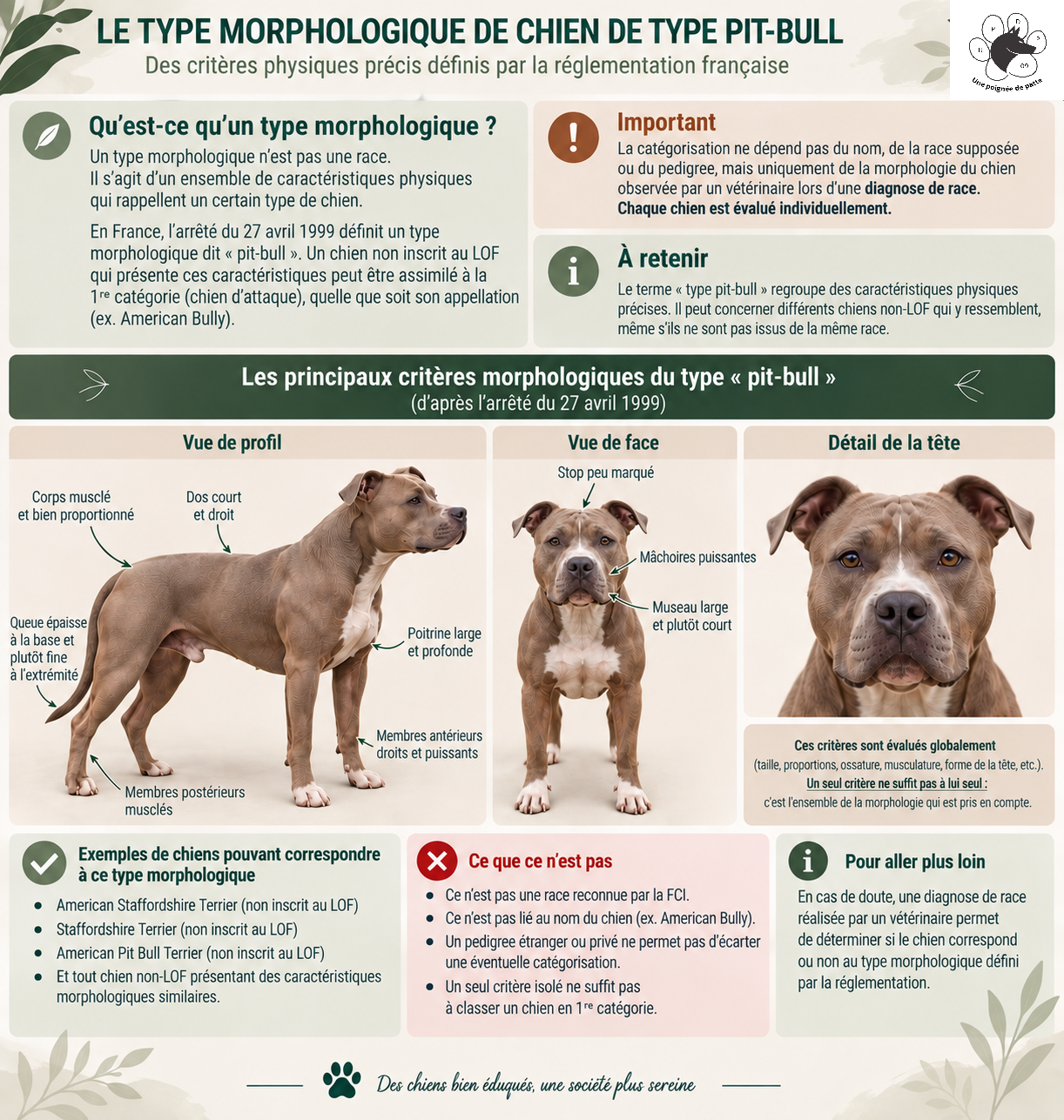 Caracteristiques morphologique type pittbull v2026 avlog